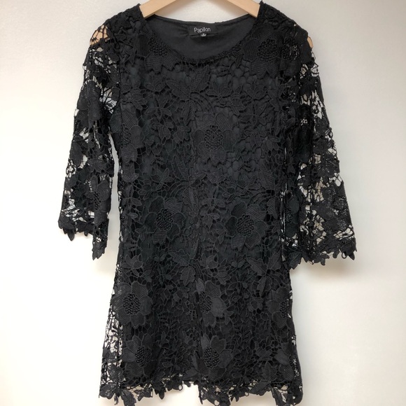 | Papillon | black lace dress. Size S. - Picture 3 of 6